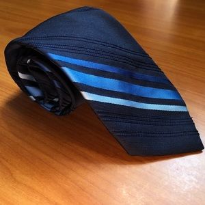 Vintage Christian Dior Cravates Blue Stripe Tie